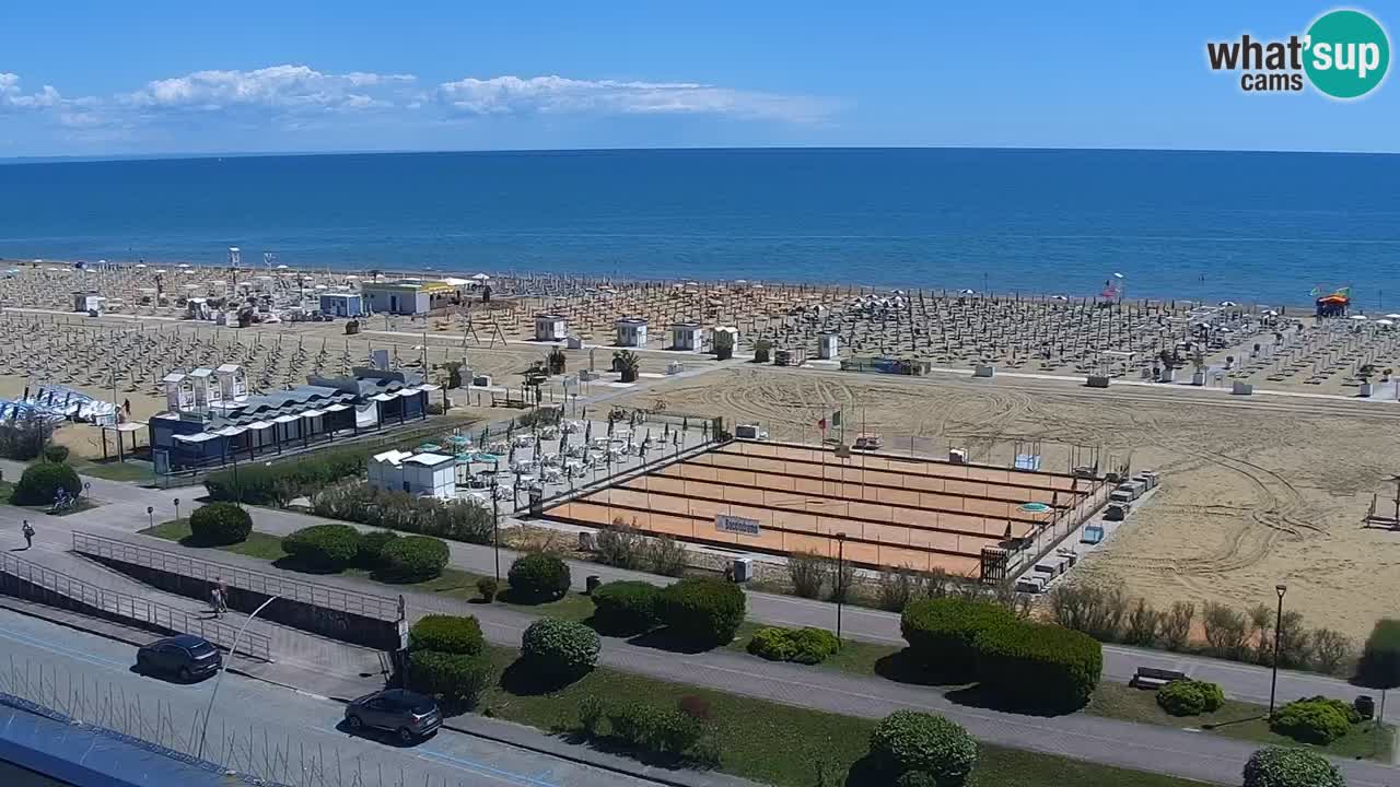 La camera en vivo de la playa de Bibione – Italia
