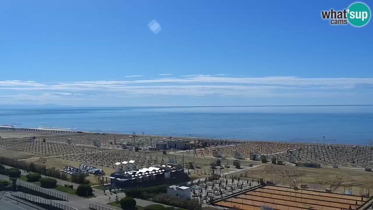 The beach of Bibione webcam – Italy