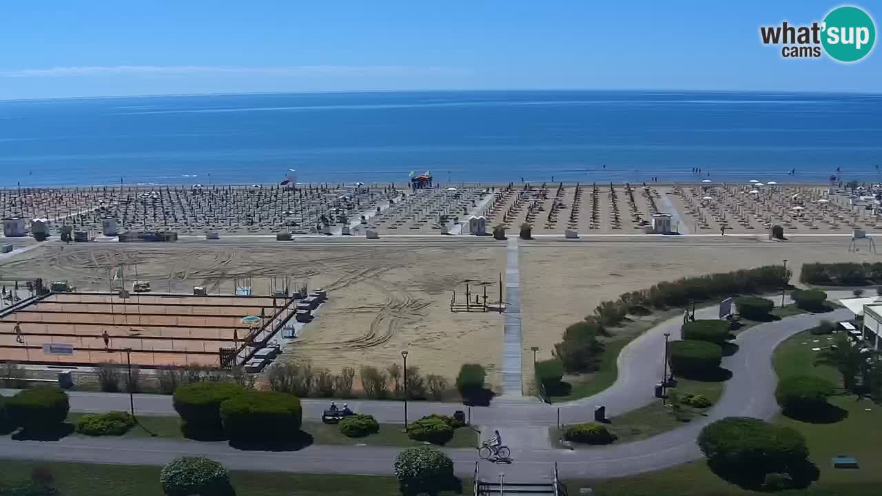 The beach of Bibione webcam – Italy