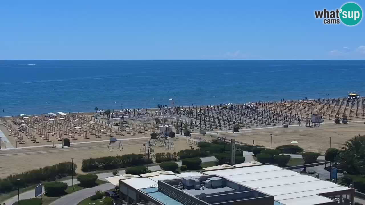 La spiaggia di Bibione webcam live e piazzale Zenit