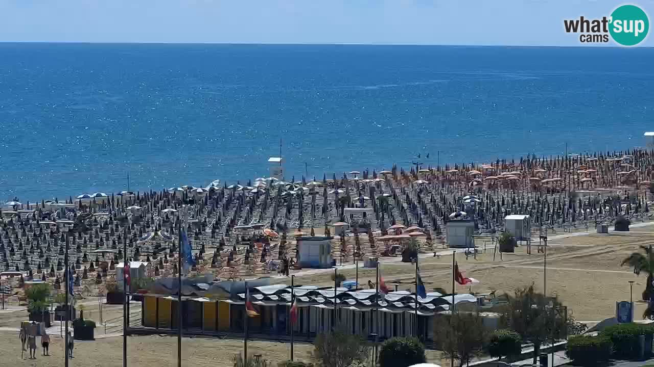 La spiaggia di Bibione webcam live e piazzale Zenit