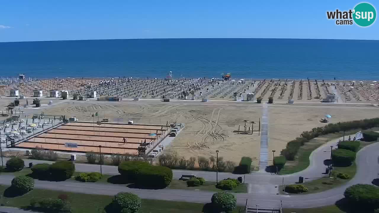 The beach of Bibione webcam – Italy