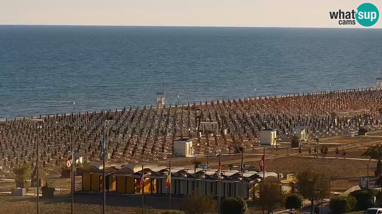 The beach of Bibione webcam – Italy
