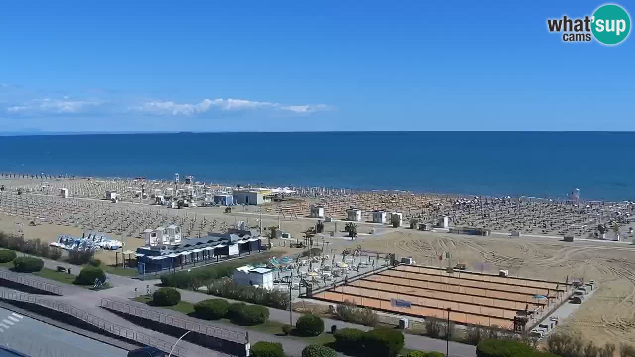 The beach of Bibione webcam – Italy