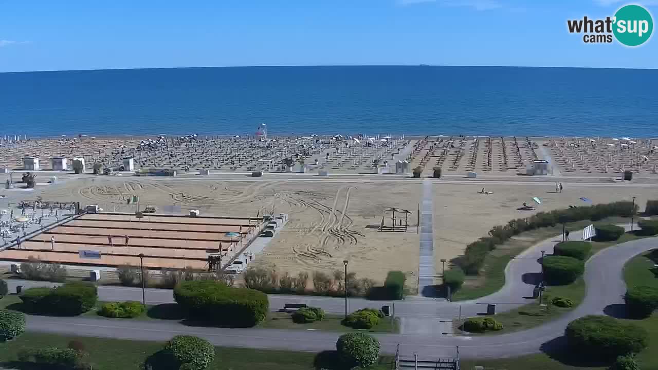 La camera en vivo de la playa de Bibione – Italia