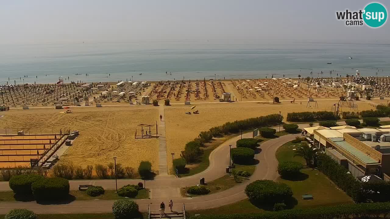 The beach of Bibione webcam – Italy