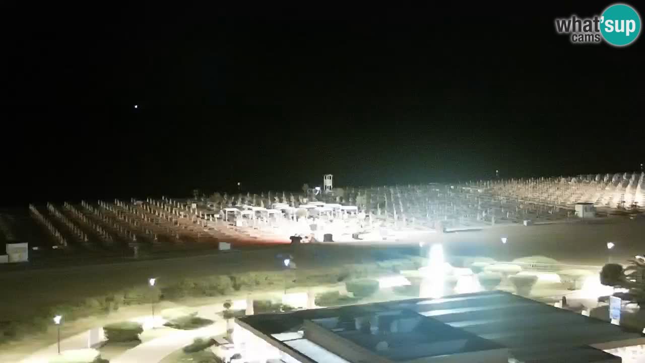 La spiaggia di Bibione webcam live e piazzale Zenit