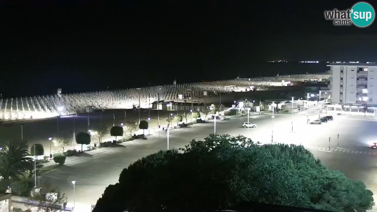 La spiaggia di Bibione webcam live e piazzale Zenit