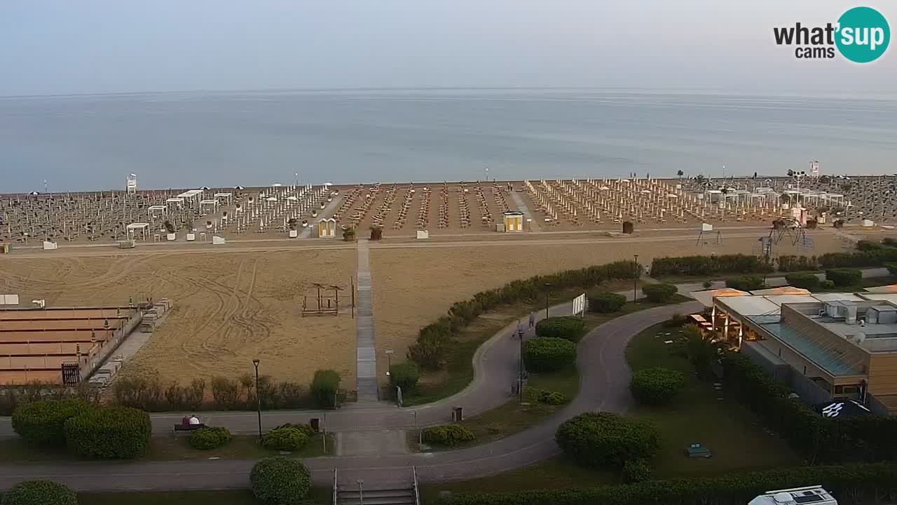 La spiaggia di Bibione webcam live e piazzale Zenit