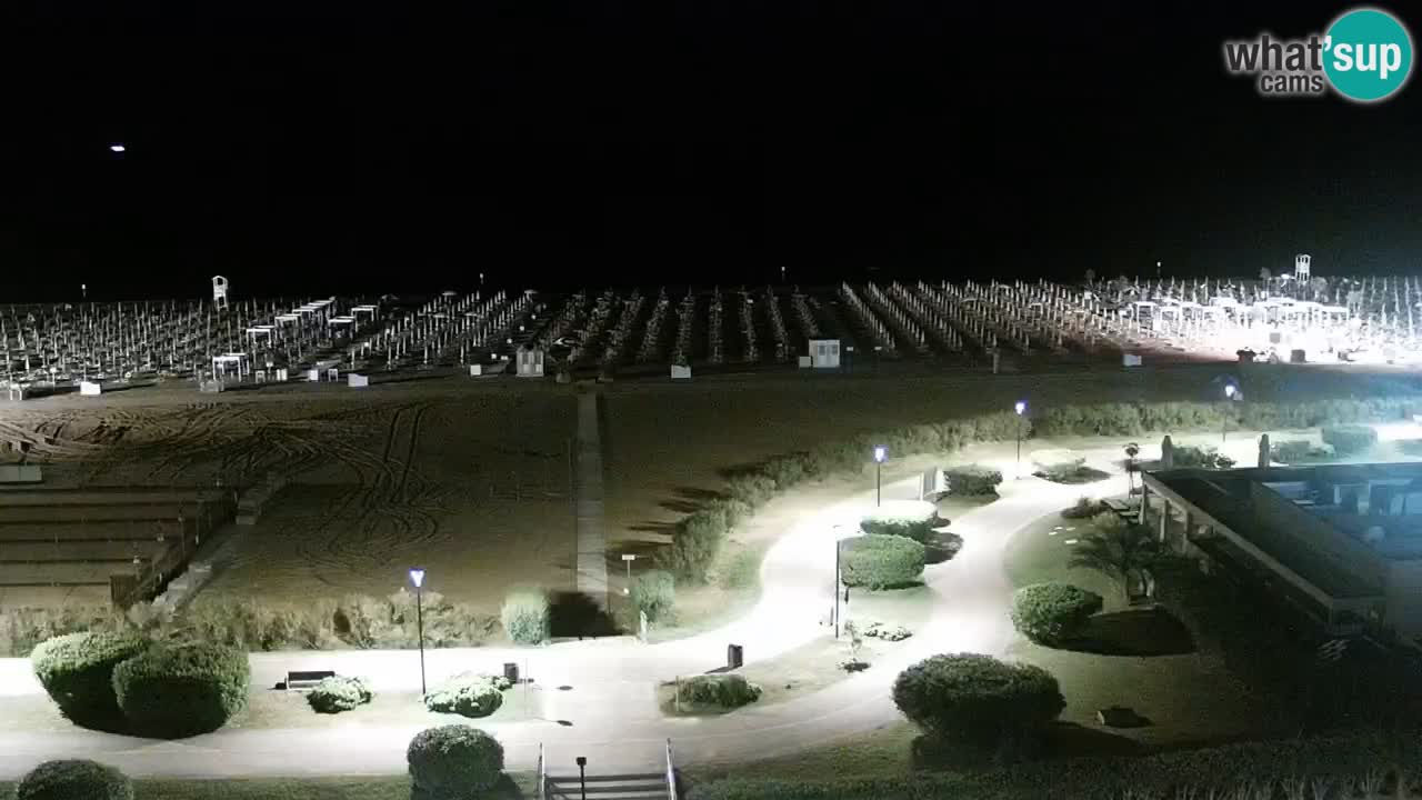 The beach of Bibione webcam – Italy