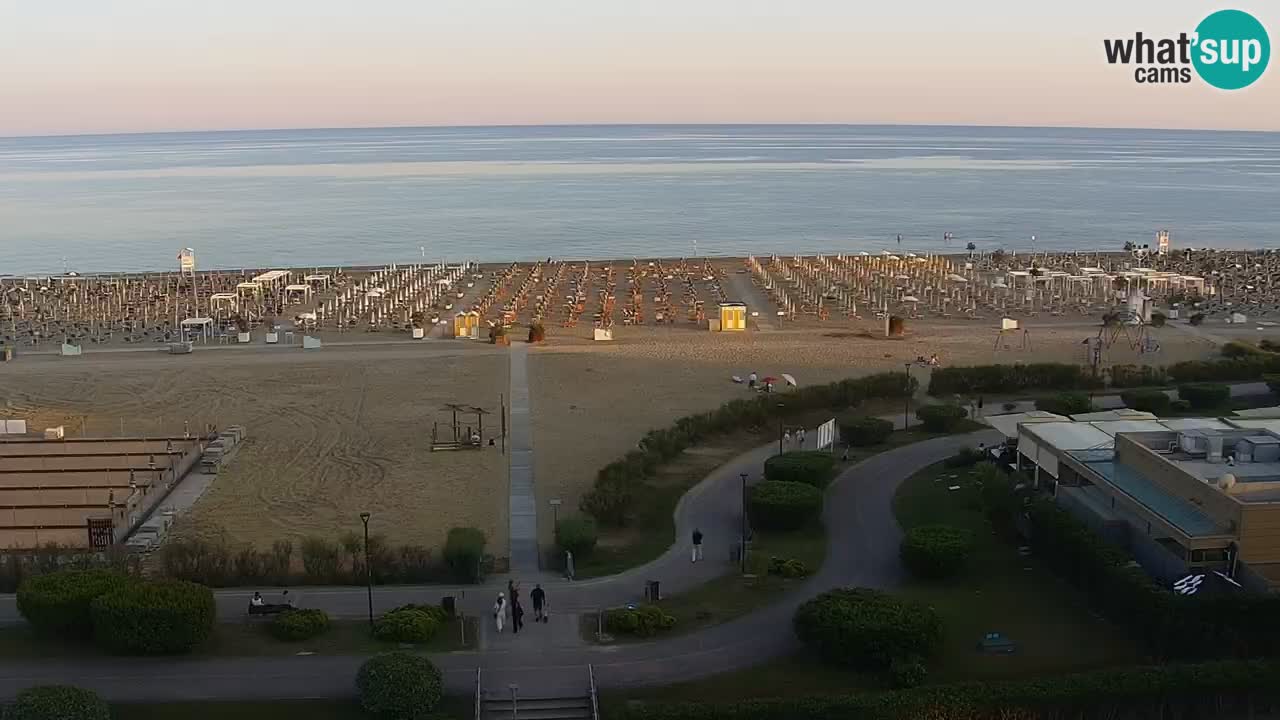 The beach of Bibione webcam – Italy