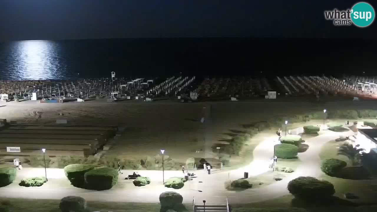 The beach of Bibione webcam – Italy