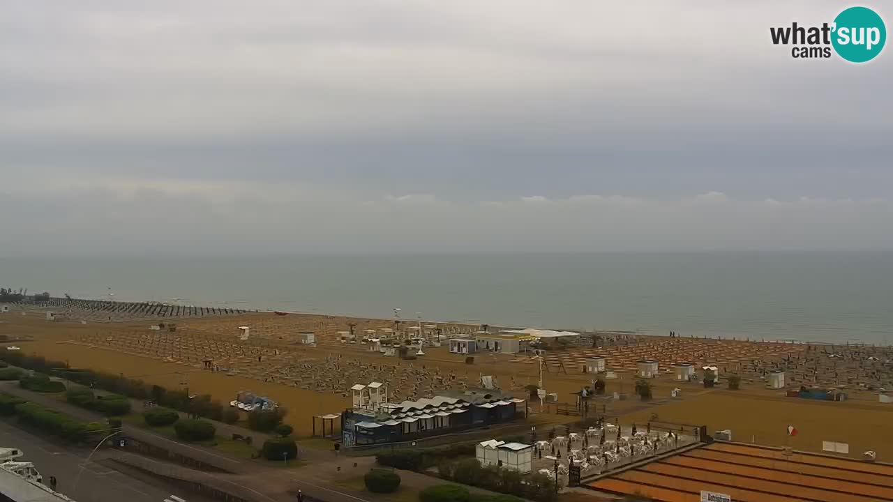 La spiaggia di Bibione webcam live e piazzale Zenit