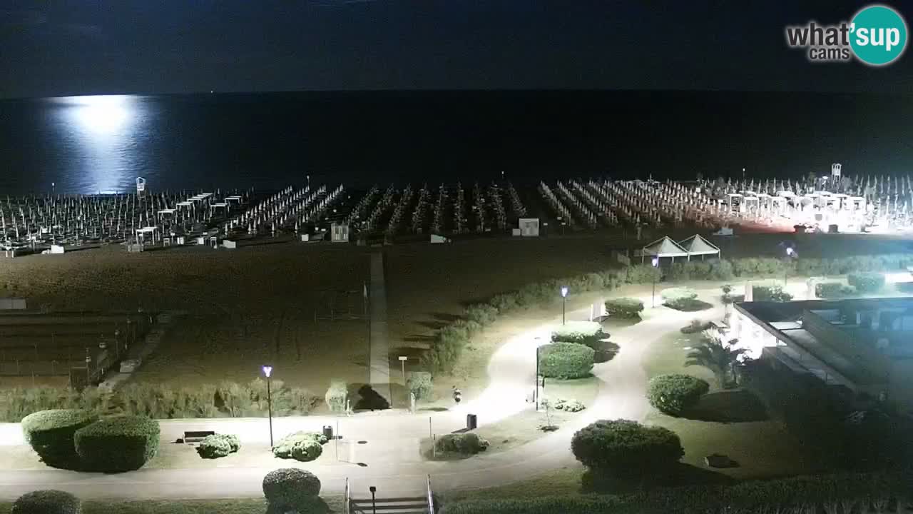 The beach of Bibione webcam – Italy