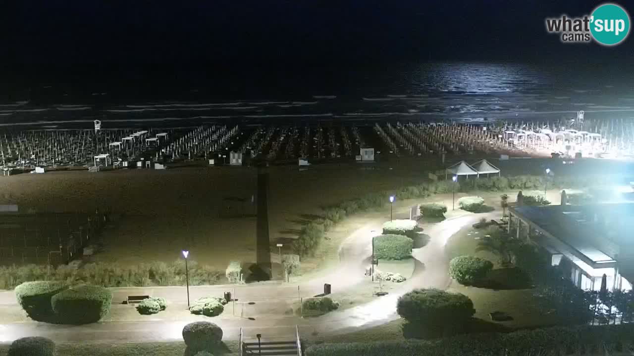 The beach of Bibione webcam – Italy
