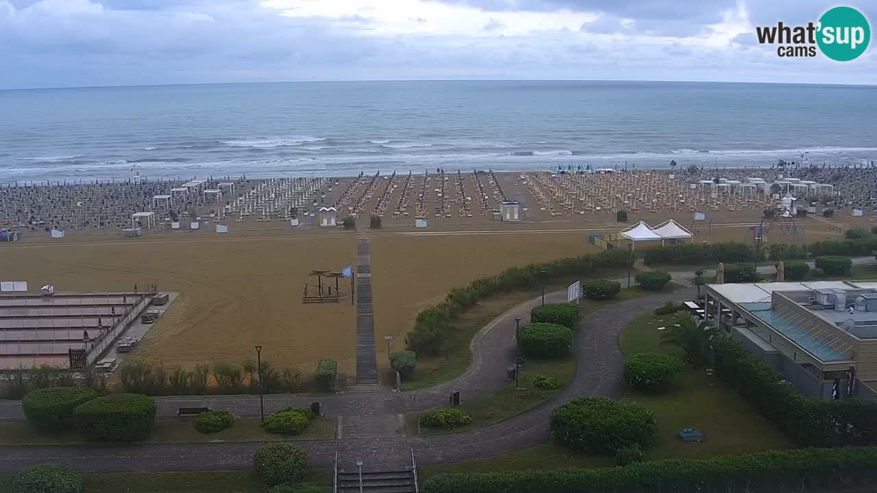The beach of Bibione webcam – Italy