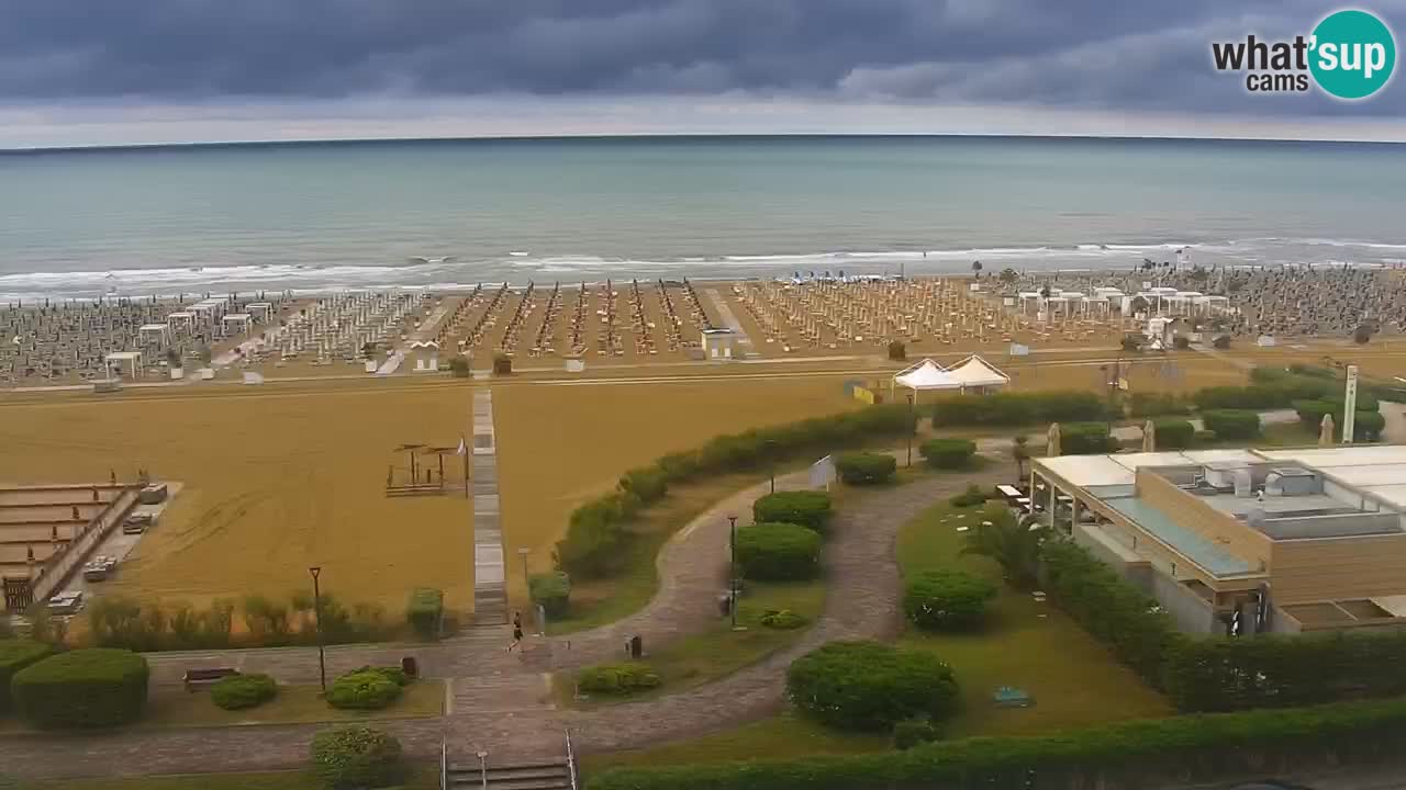 The beach of Bibione webcam – Italy