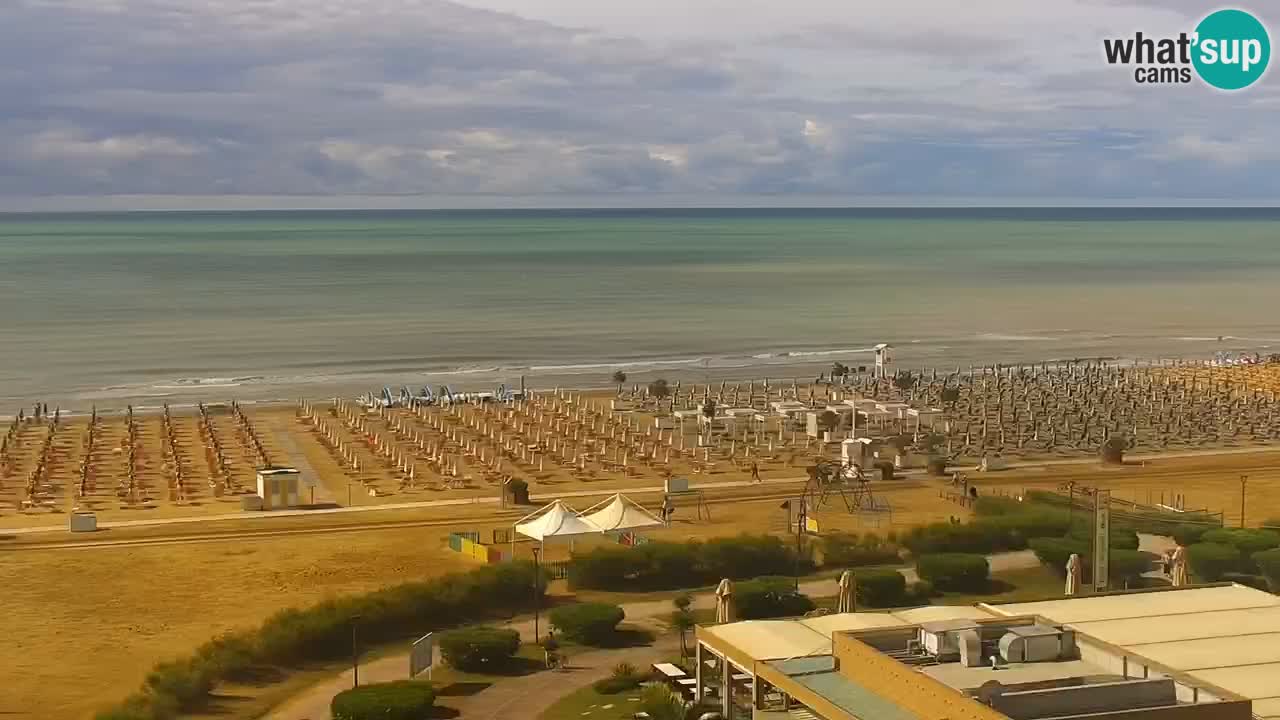 The beach of Bibione webcam – Italy