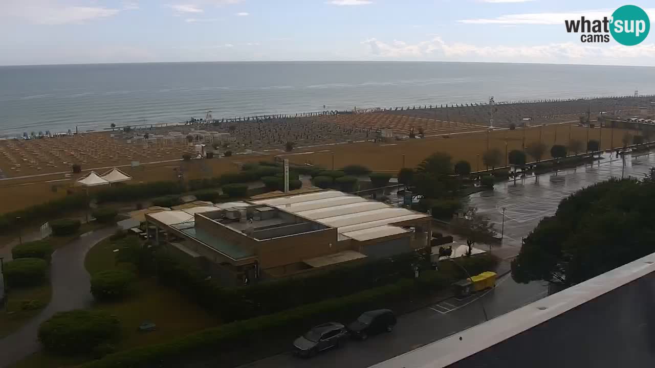 La spiaggia di Bibione webcam live e piazzale Zenit