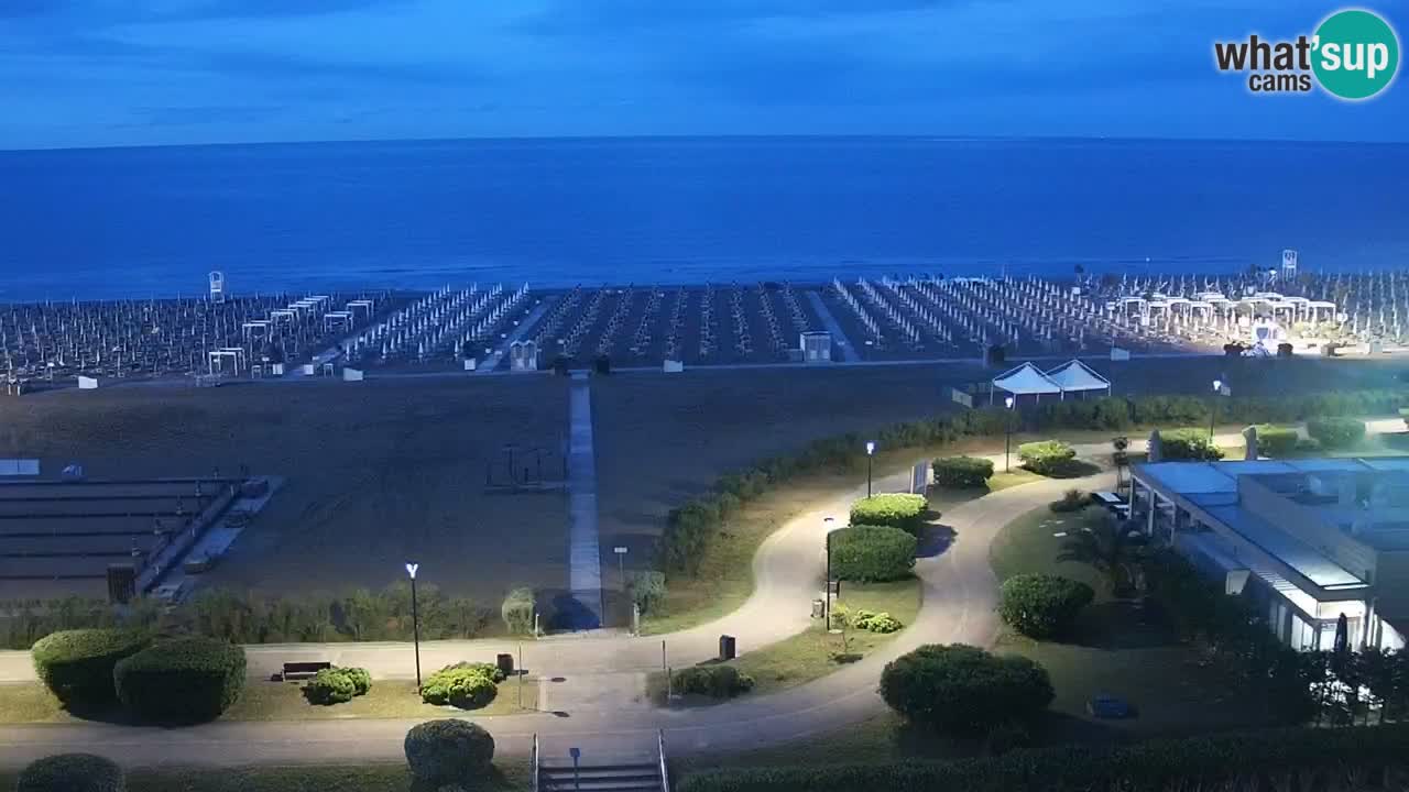 La spiaggia di Bibione webcam live e piazzale Zenit