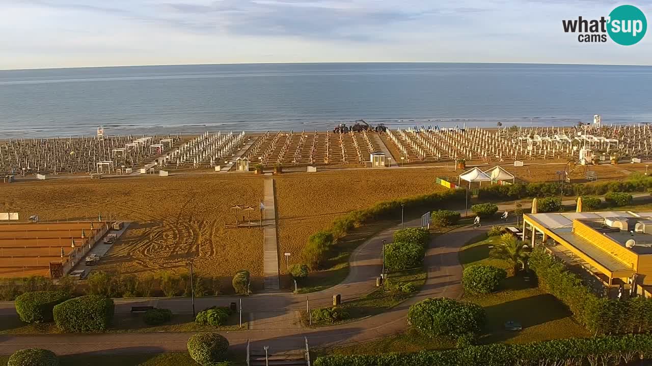 The beach of Bibione webcam – Italy