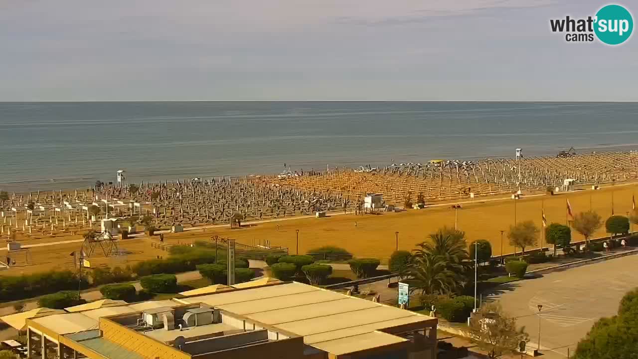 The beach of Bibione webcam – Italy