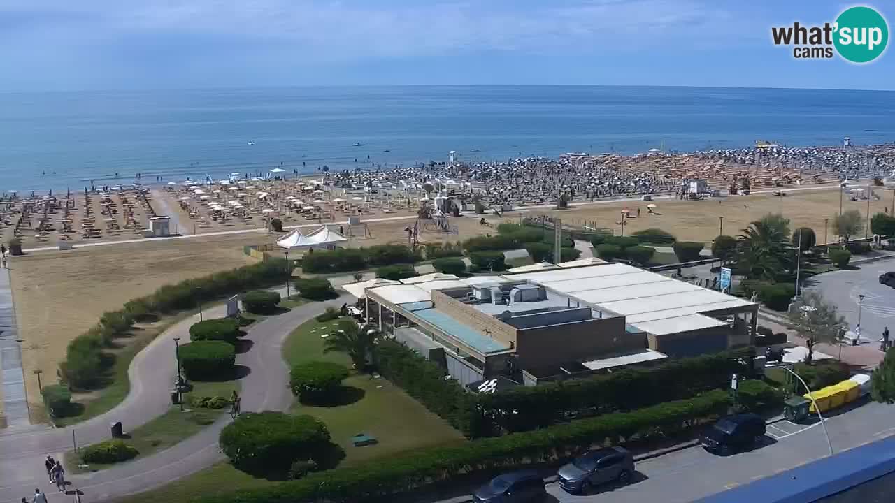 La spiaggia di Bibione webcam live e piazzale Zenit