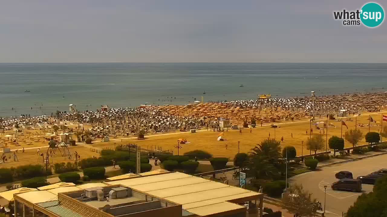 La spiaggia di Bibione webcam live e piazzale Zenit