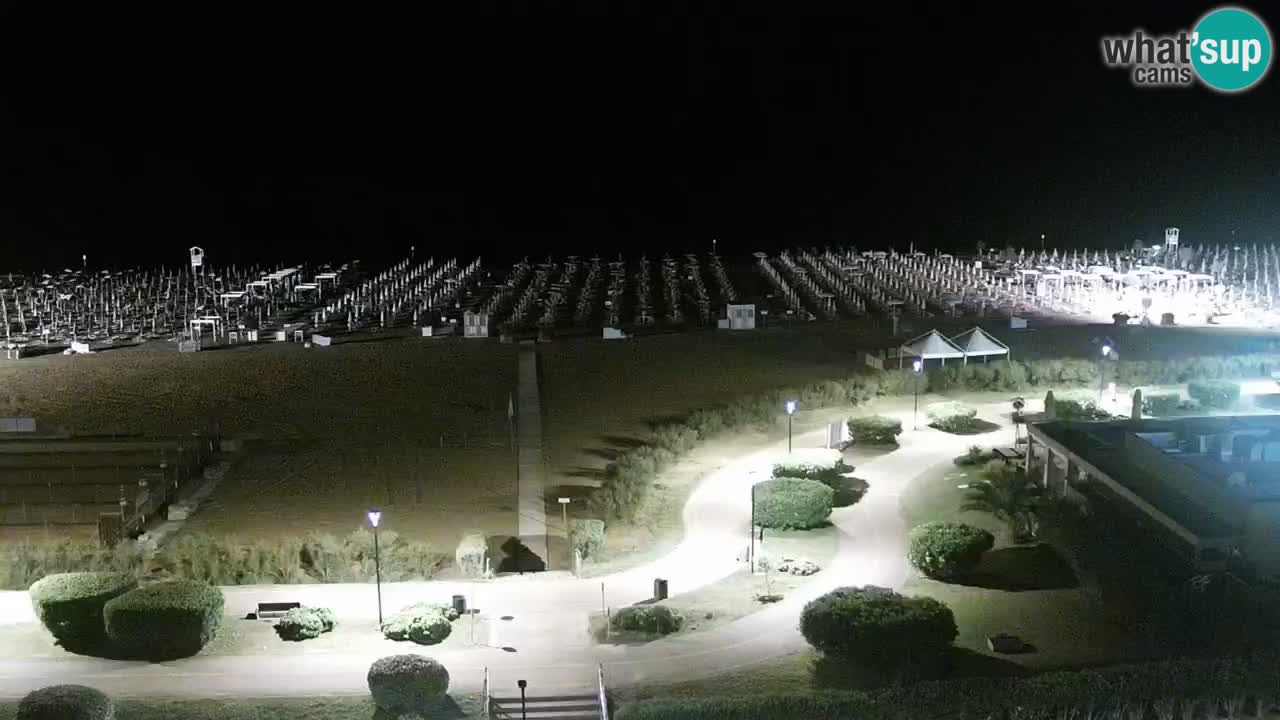 La spiaggia di Bibione webcam live e piazzale Zenit