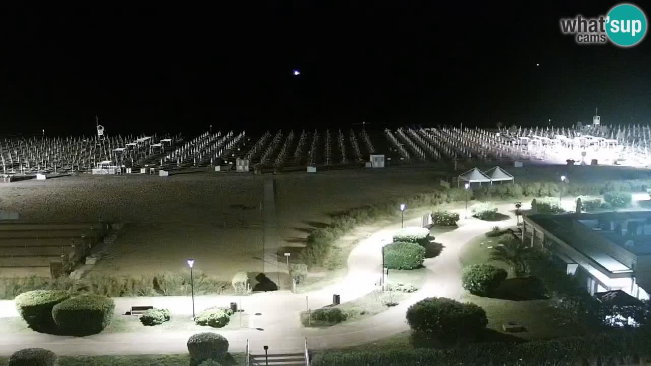 La spiaggia di Bibione webcam live e piazzale Zenit