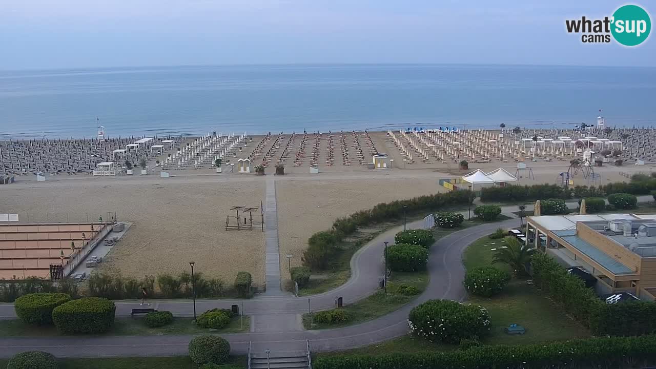 The beach of Bibione webcam – Italy