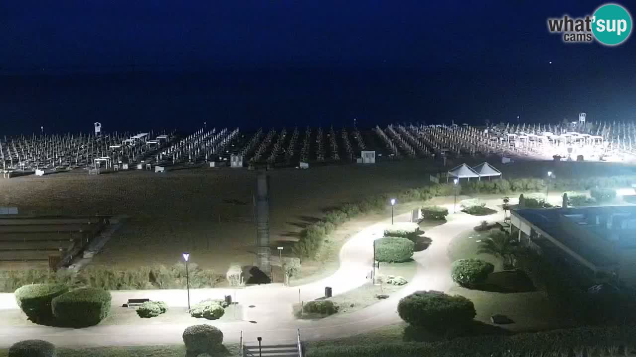 The beach of Bibione webcam – Italy