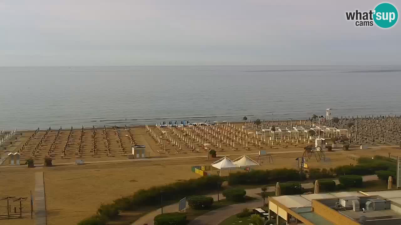 The beach of Bibione webcam – Italy