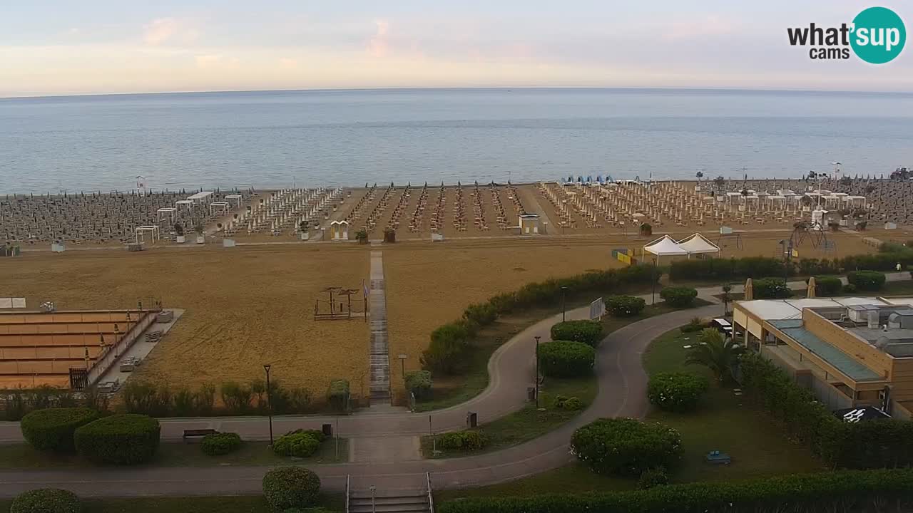 The beach of Bibione webcam – Italy