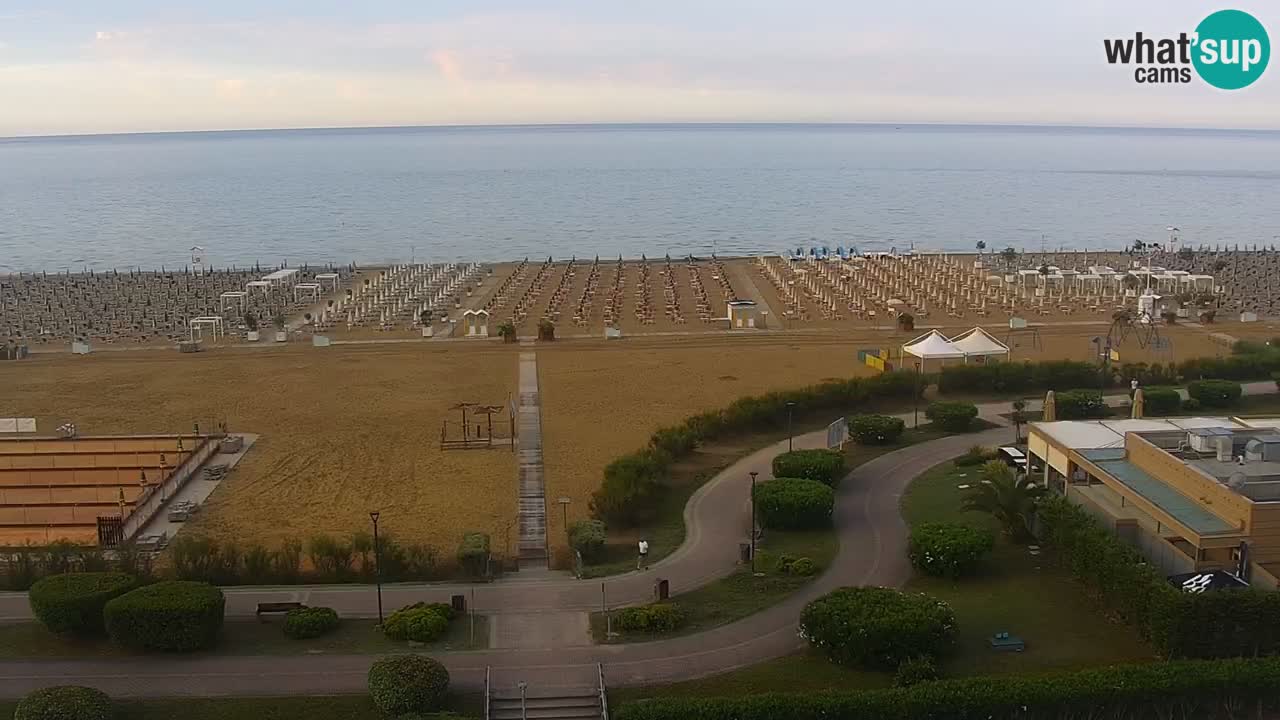 The beach of Bibione webcam – Italy