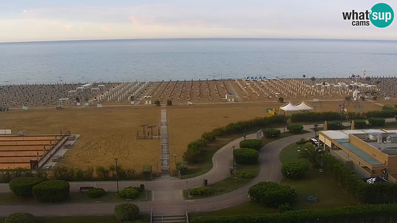 The beach of Bibione webcam – Italy