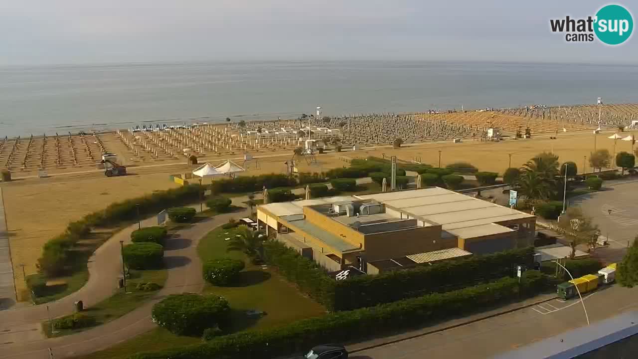 The beach of Bibione webcam – Italy