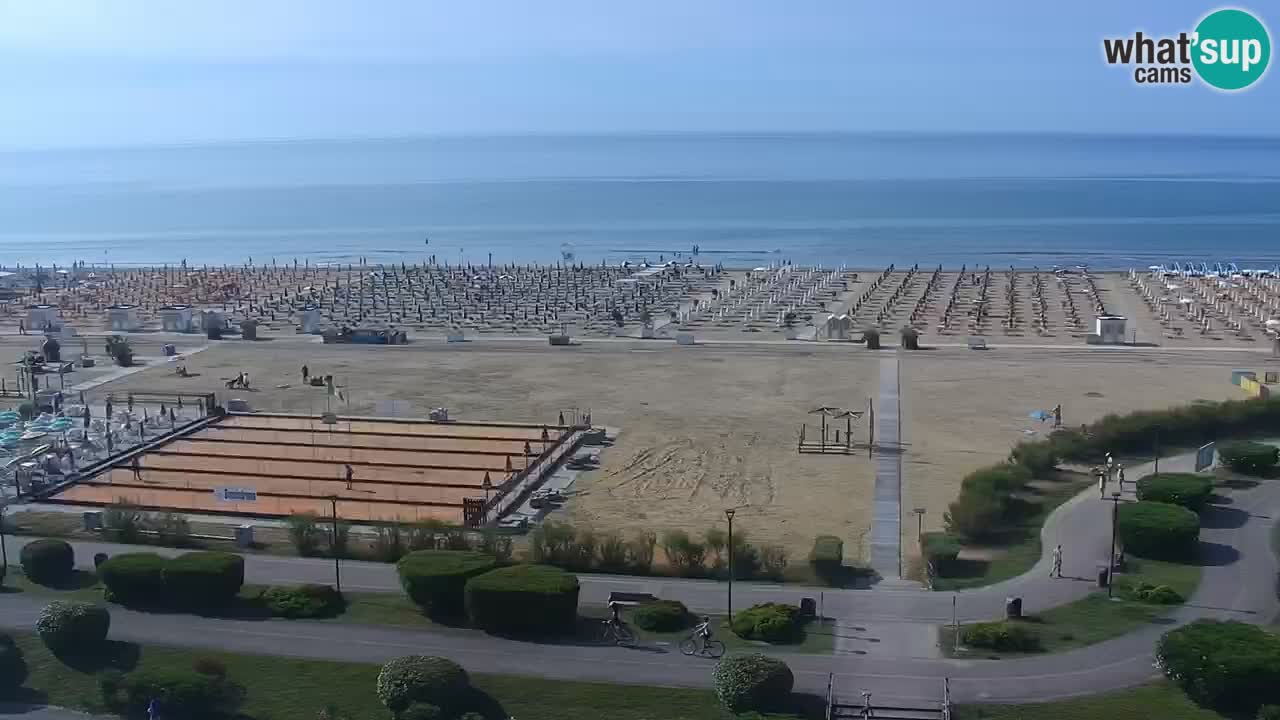 The beach of Bibione webcam – Italy