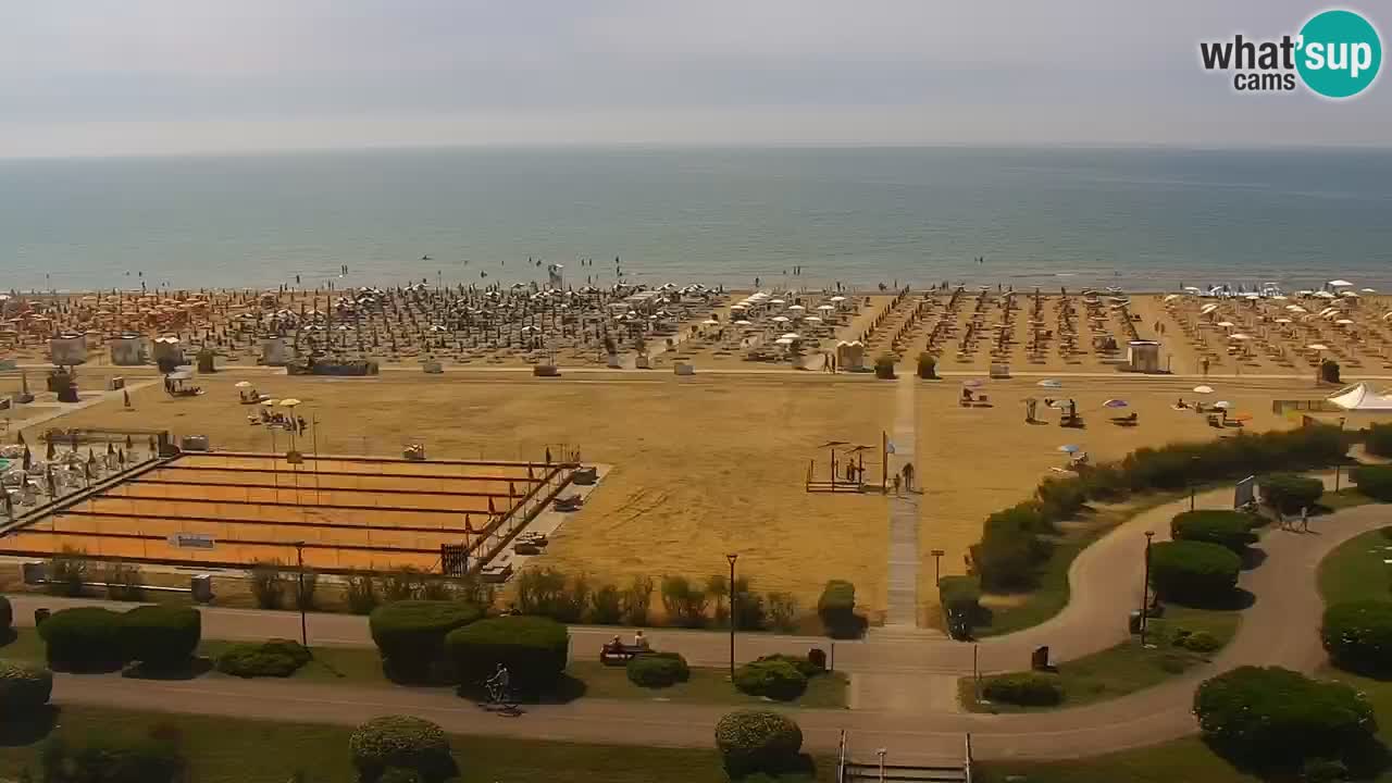 La camera en vivo de la playa de Bibione – Italia