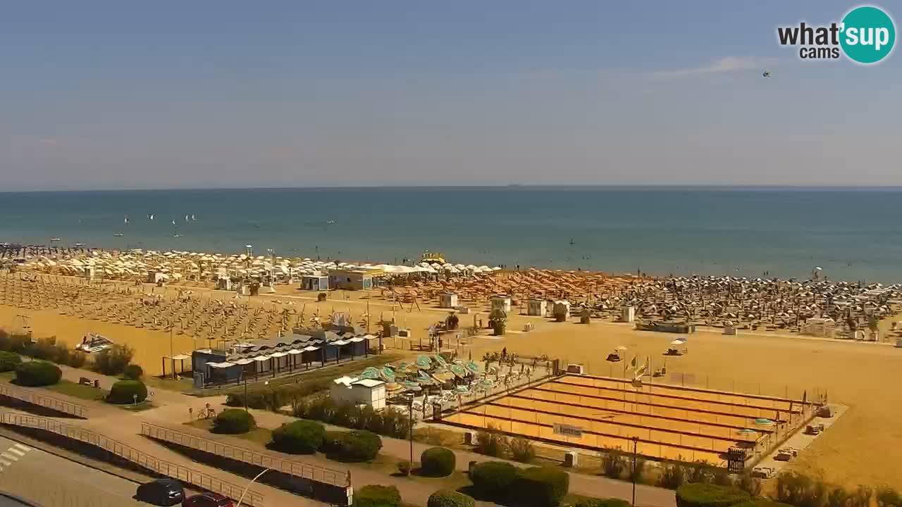 The beach of Bibione webcam – Italy