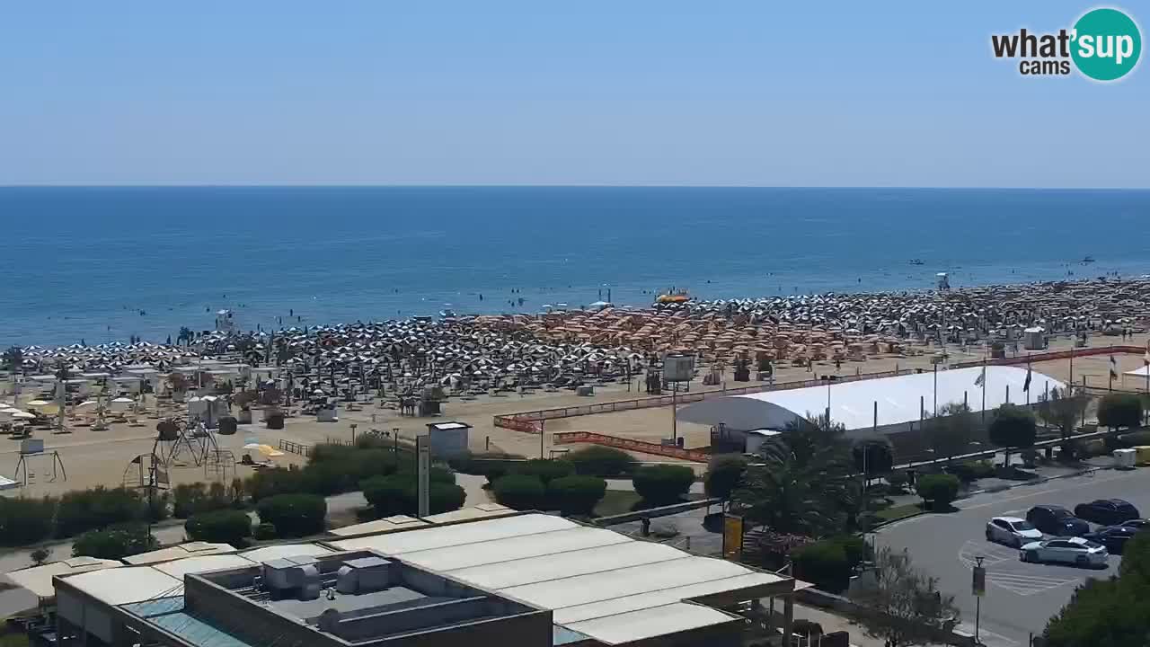 The beach of Bibione webcam – Italy