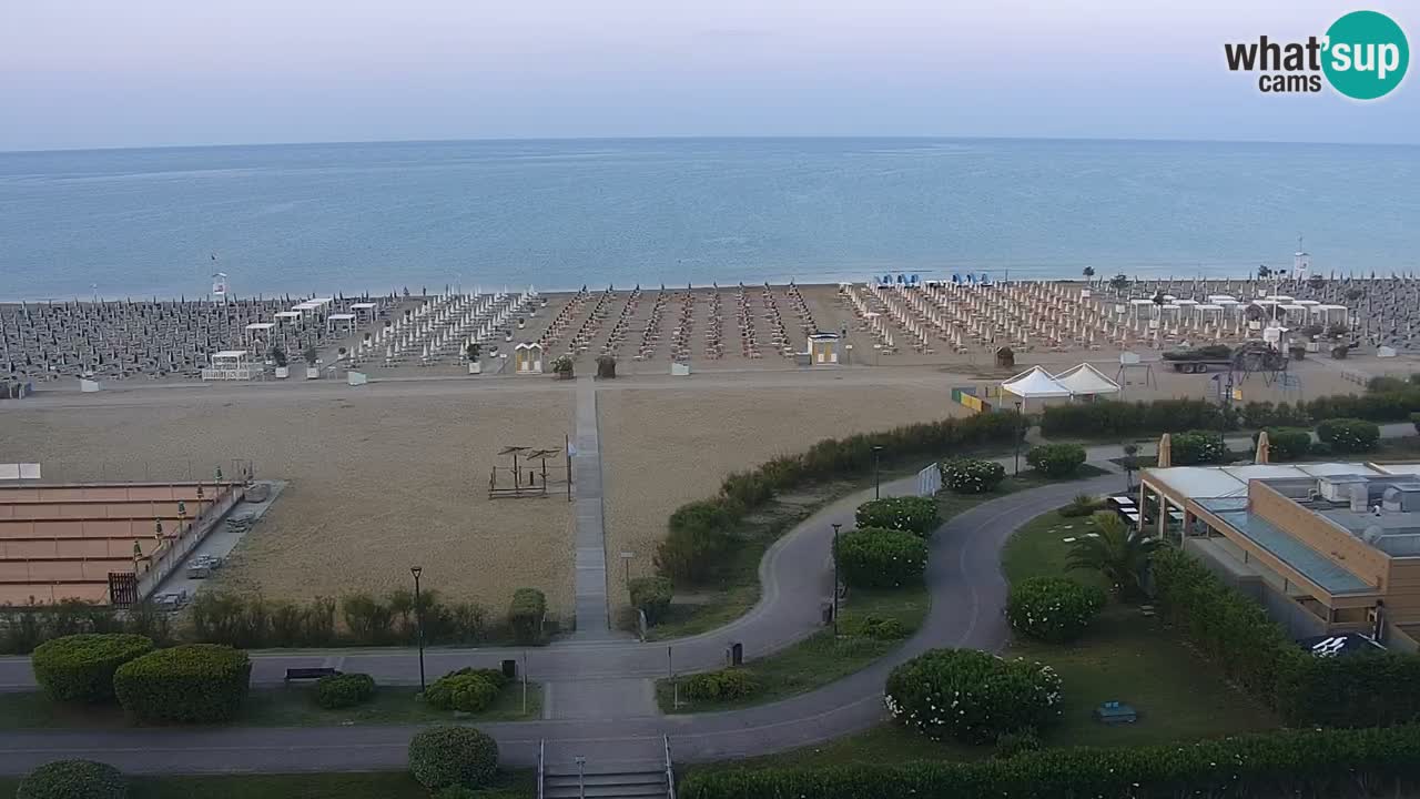 The beach of Bibione webcam – Italy
