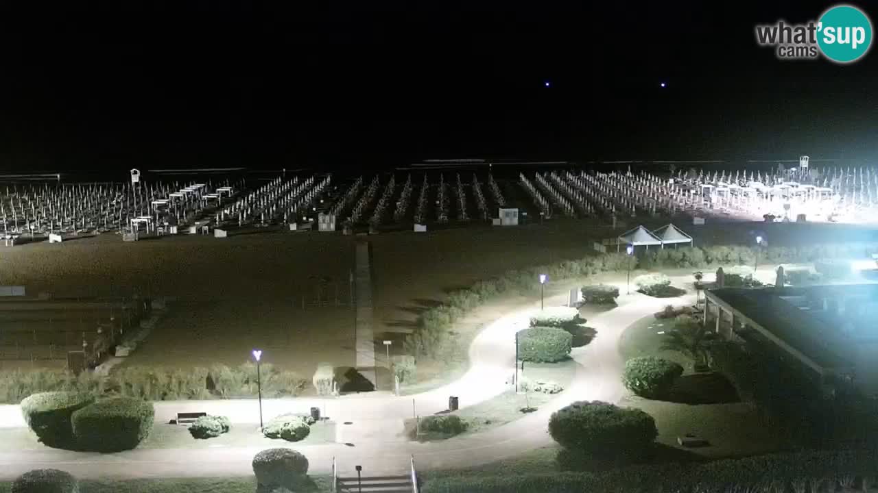 The beach of Bibione webcam – Italy
