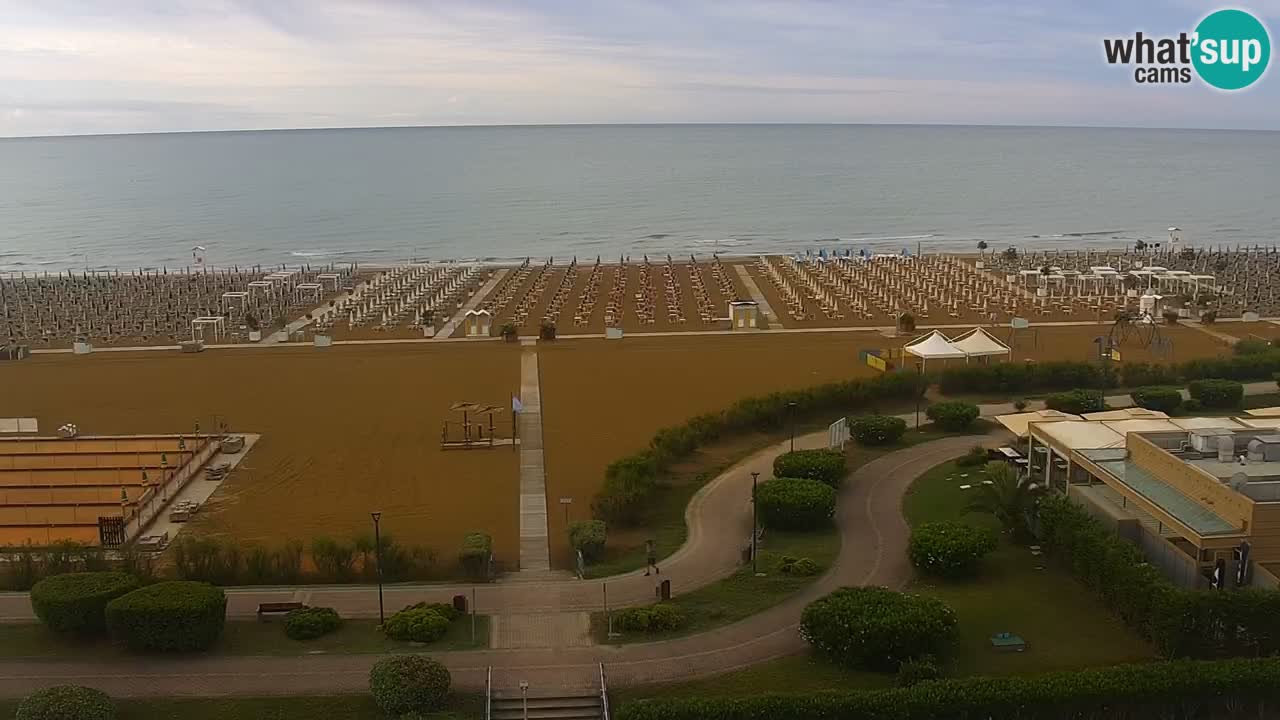 The beach of Bibione webcam – Italy