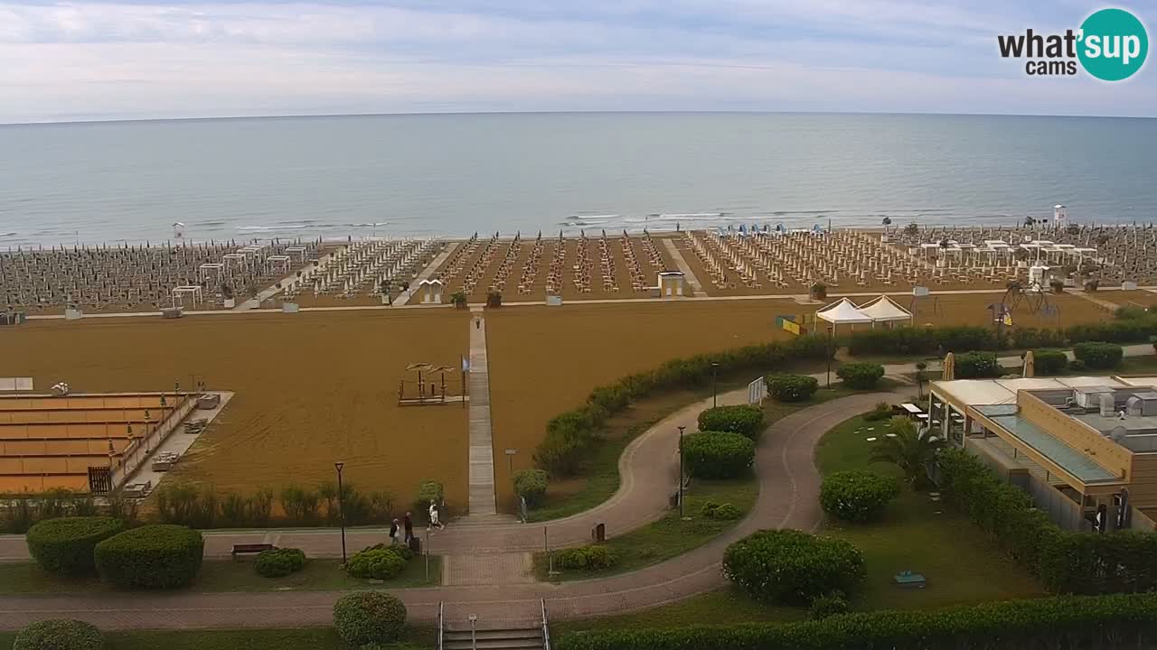 The beach of Bibione webcam – Italy