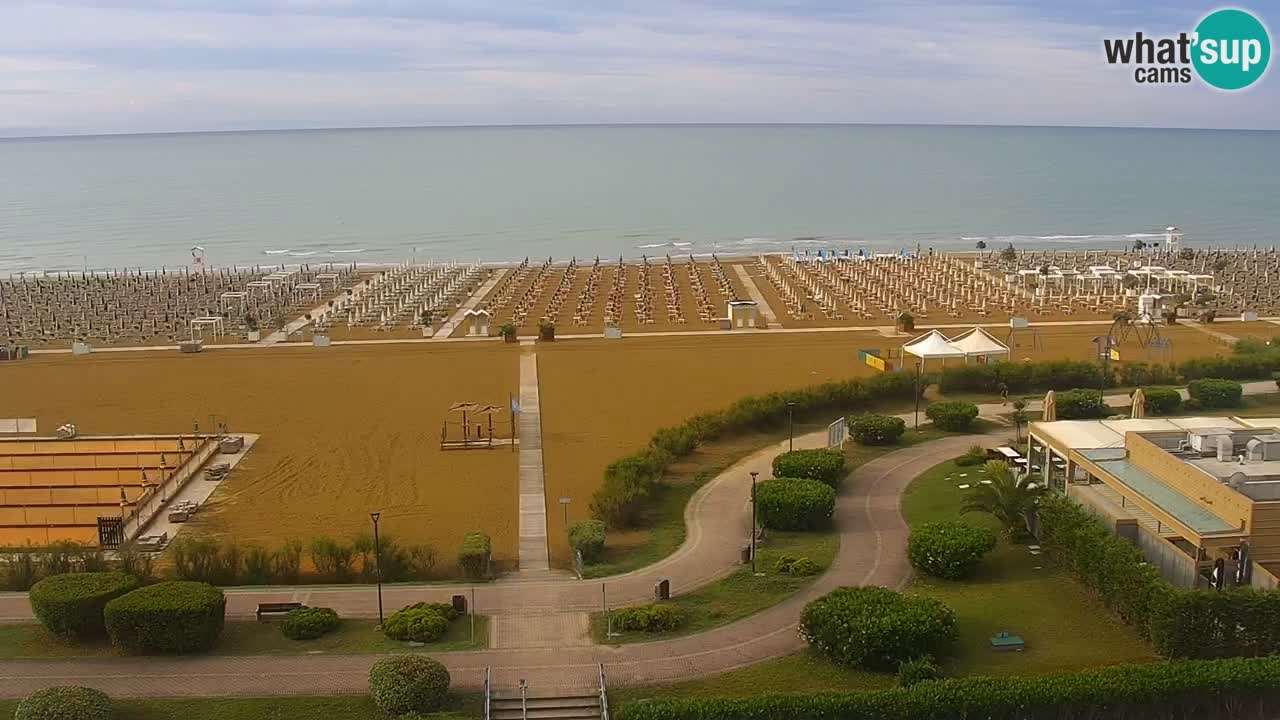 The beach of Bibione webcam – Italy