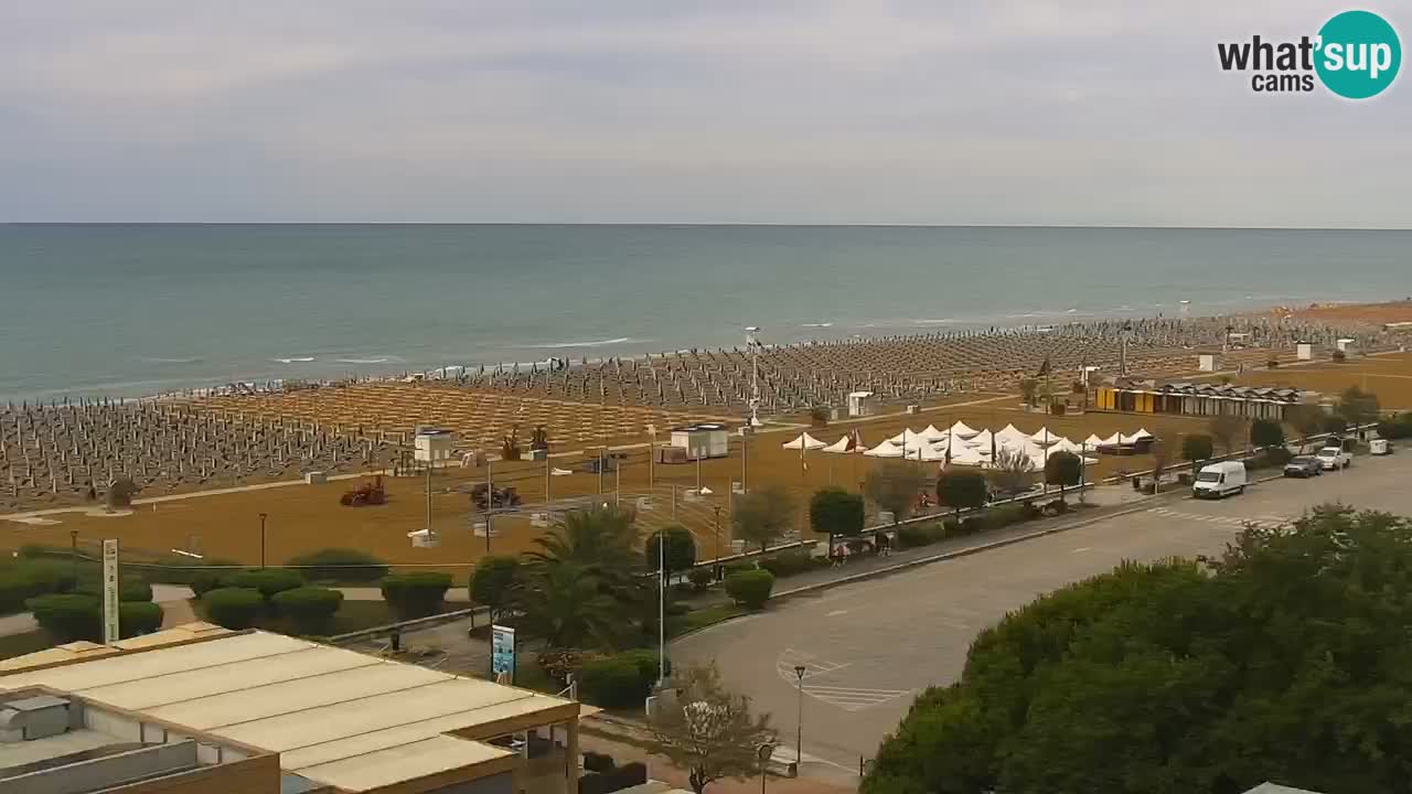 The beach of Bibione webcam – Italy