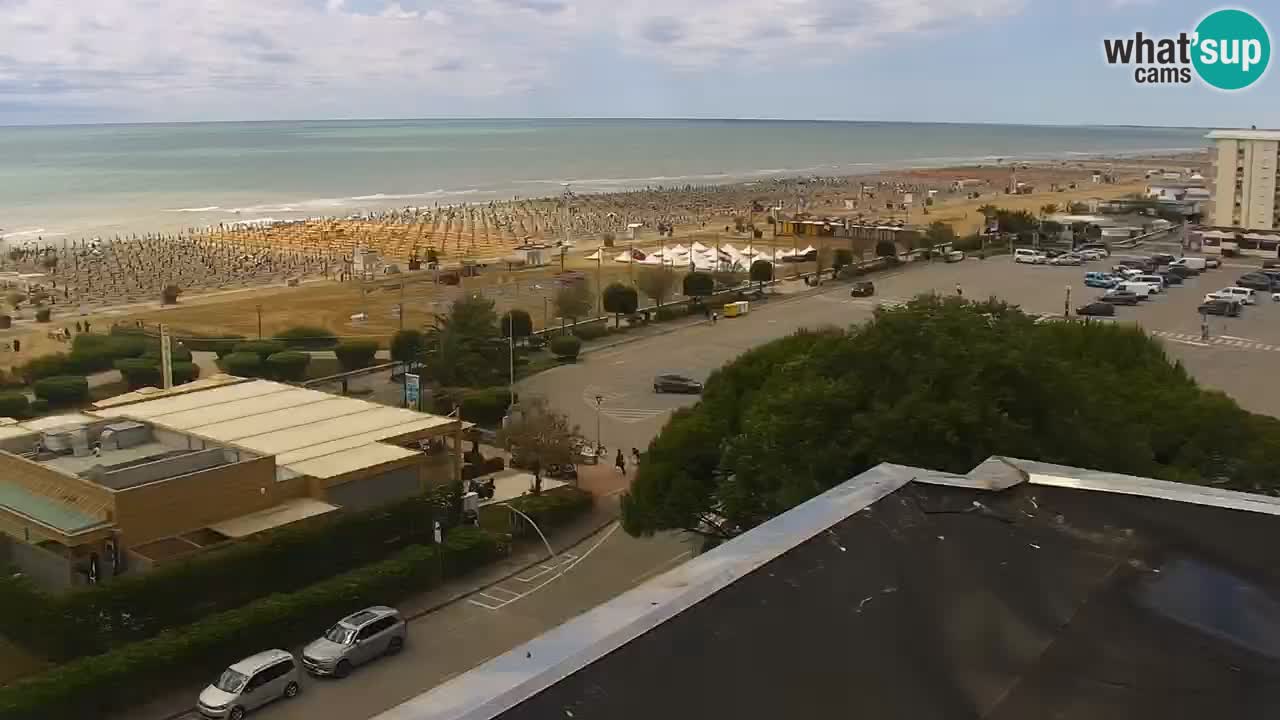 La spiaggia di Bibione webcam live e piazzale Zenit