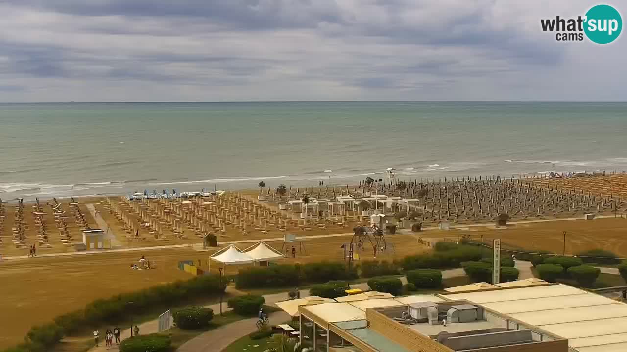The beach of Bibione webcam – Italy