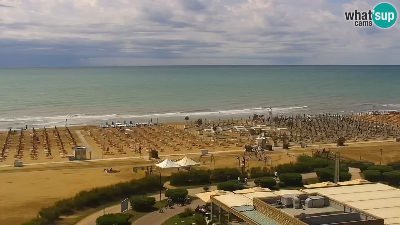 The beach of Bibione webcam – Italy